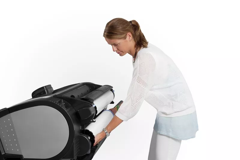 HP Designjet Z5400PS Photo Printer loading media